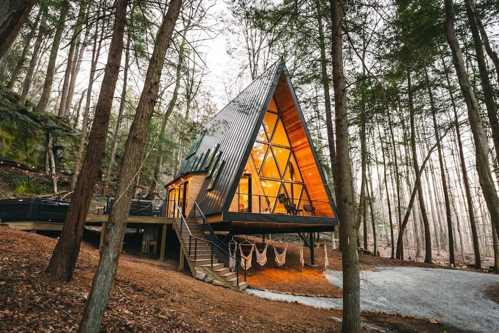 Dunlap Hollow A-Frame Rockbridge Exterior foto